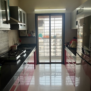 Kitchen in 2 BHK Apartment at Adhiraj Samyama, Kharghar Sector 37 – for Rent