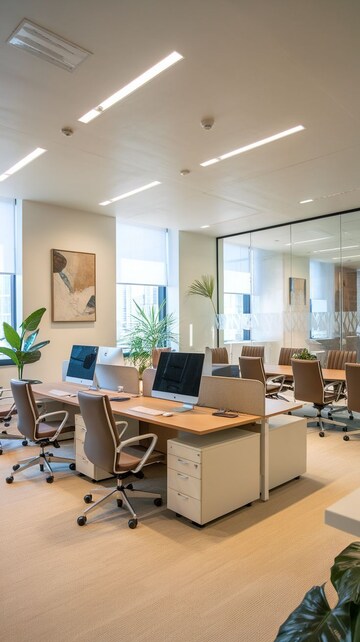 Team Area in  Office Space at Wagle Industrial Estate – for Rent