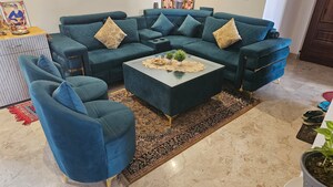 Living Room in 3 BHK Apartment at Trishla City, Patiala Road – for Rent