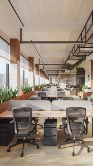 Team Area in  Office Space at Wagle Industrial Estate – for Rent