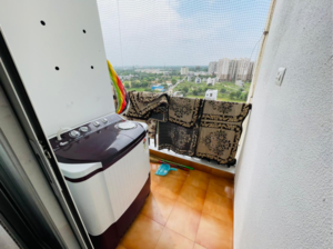 Balcony in 2 BHK Apartment at Manglam Aadhar, Keshupura – for Rent