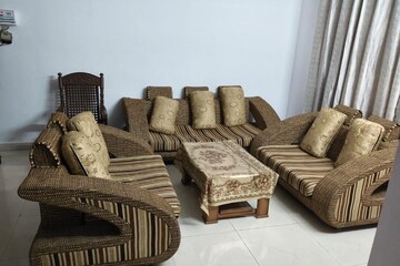 Living Room in 3 BHK Apartment at NK Savitry Enclave, Vip Road – for Rent