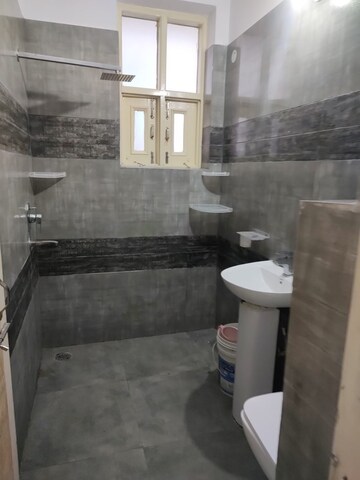 Bathroom in 3 BHK Builder Floor at NK Savitry Enclave, Vip Road – for Rent