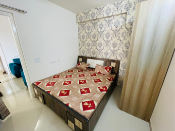 Bedroom in 2 BHK Apartment at Manglam Aadhar, Keshupura – for Rent
