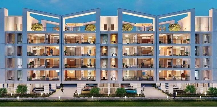Exterior View, signature-global-daxin-vistas 3 Bedroom 1550 Sq.Ft. Builder Floor In Bhondsi Gurgaon 9300657
