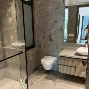 Bathroom in 3 BHK Builder Floor at Defence Colony – for Rent