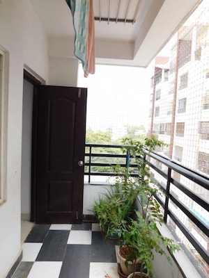 Balcony in 3 BHK Apartment at Manjeera Diamond Towers, Gopanpally – for Rent