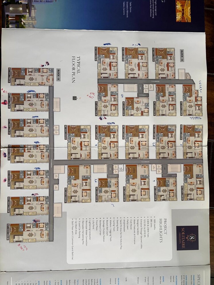 Master Plan, vasavis-solitaire-heights 3 Bedroom 1763 Sq.Ft. Apartment In Ameerpet Hyderabad 9300851