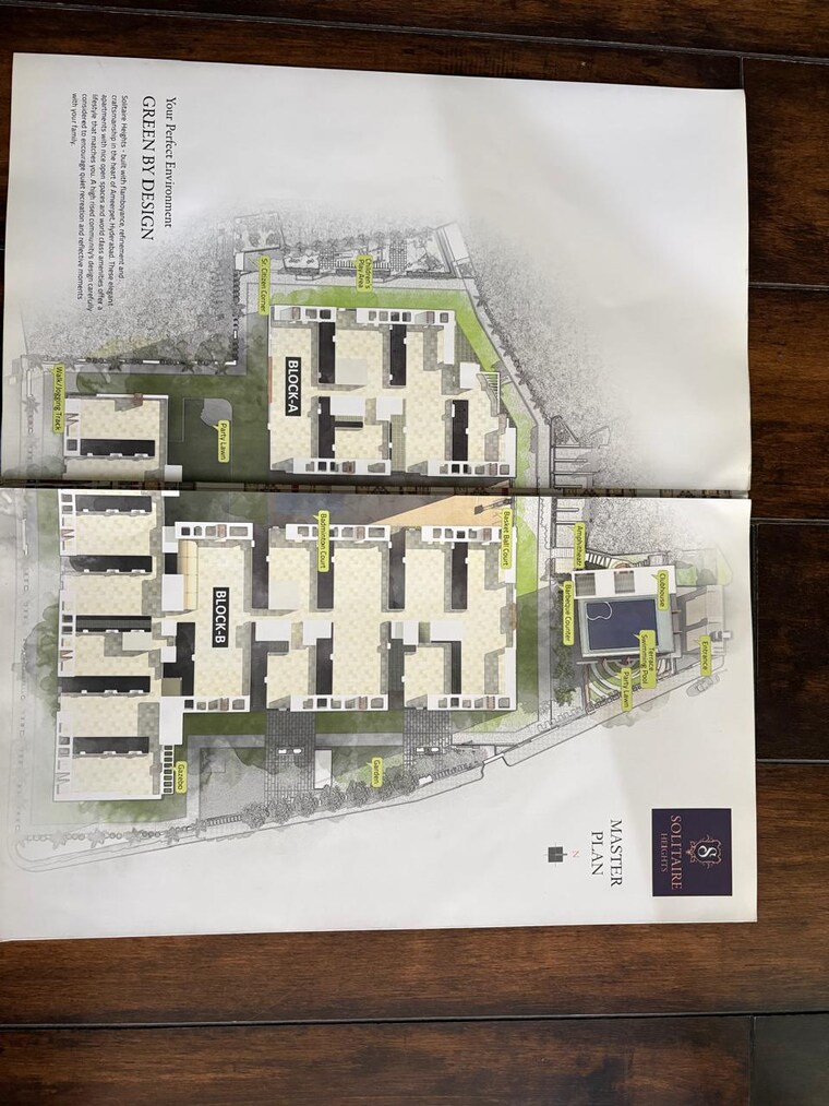 Master Plan, vasavis-solitaire-heights 3 Bedroom 1763 Sq.Ft. Apartment In Ameerpet Hyderabad 9300851