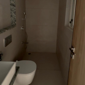 Bathroom in 4 BHK Penthouse at Bharat Arize, Bangur Nagar – for Rent
