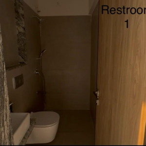 Bathroom in 4 BHK Penthouse at Bharat Arize, Bangur Nagar – for Rent