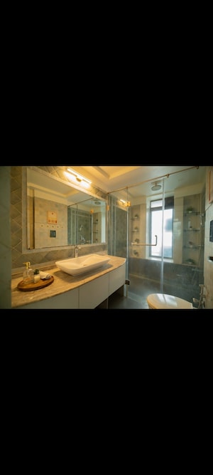 Living Room in 3 BHK Apartment at Lake Front Solitaire, Powai – for Sale