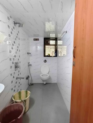 Bathroom in 1 BHK Apartment at Swastik Heights Bhayander East, Bhayandar East – for Rent