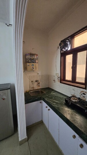 Kitchen in 2 BHK Builder Floor at Saket – for Rent