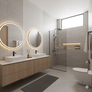 Bathroom in 3 BHK Apartment at Ashiana Amarah, Sector 93 – for Sale