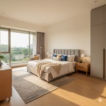 Bedroom in 3 BHK Apartment at Ashiana Amarah, Sector 93 – for Sale