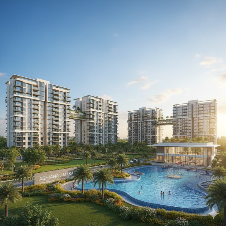 Exterior View, ashiana-amarah 3 Bedroom 2100 Sq.Ft. Apartment In Sector 93 Gurgaon 9301116