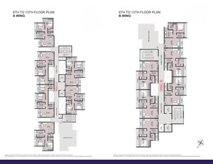 Floor Plan in 1 BHK Apartment at Rudra Kristina, Taloja – for Sale