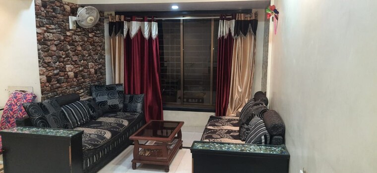 Living Room, hari-om-heritage 3 Bedroom 1500 Sq.Ft. Apartment In Kharghar Navi Mumbai 9301155