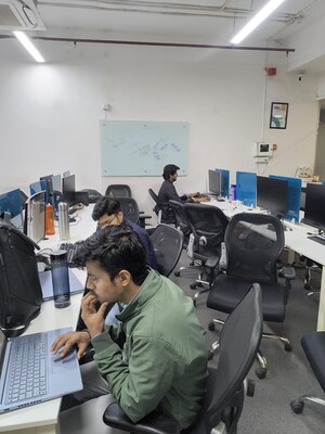 Team Area in  Office Space at Levana Cyber Heights, Vibhuti Khand – for Rent