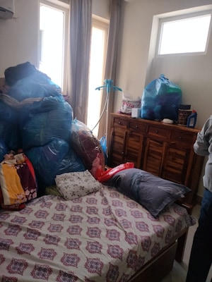 Bedroom in 3 BHK Apartment at Ram Shanti Apartment, Sector 52 – for Rent