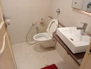 Bathroom in 3 BHK Apartment at Zahra Court Apartment, Khar West – for Rent