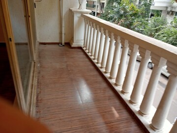 Balcony in 3 BHK Apartment at Zahra Court Apartment, Khar West – for Rent