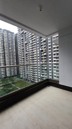 Balcony in 3 BHK Apartment at Courtyard by Narang Realty and The Wadhwa Group, Pokhran Road No Two – for Rent
