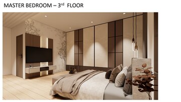 Master Bedroom in 5 BHK Villa at Kondapur – for Sale