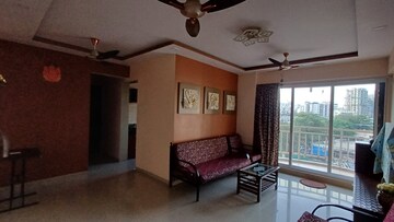 Living Room in 2 BHK Apartment at Vihang Vihar CHS, Panch Pakhadi – for Rent