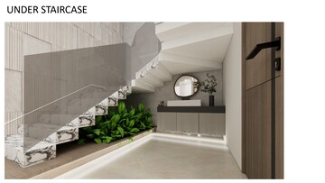 Staircase in 5 BHK Villa at Kondapur – for Sale