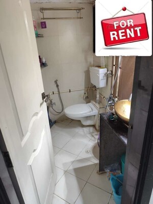 Bathroom in 1 BHK Apartment at HDIL Premier Exotica, Kurla West – for Rent