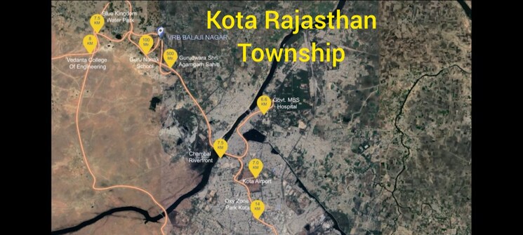 Map Location, bundi road  1000 Sq.Ft. Plot In Bundi Road Kota 9302015