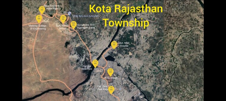 Map Location, bundi road  1000 Sq.Ft. Plot In Bundi Road Kota 9302015