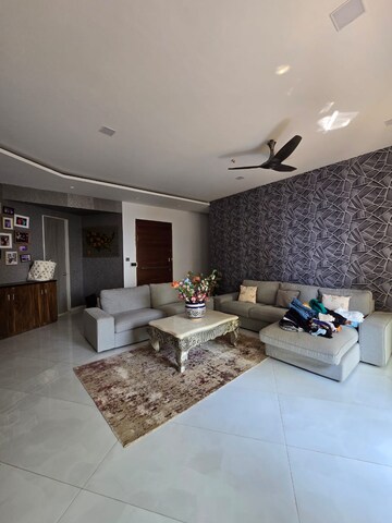 Living Room in 5 BHK Apartment at Transcon Triumph Tower, Andheri West – for Rent