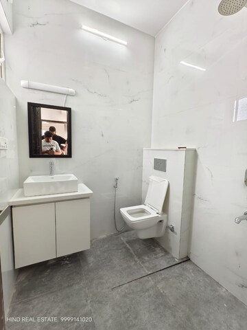 Bathroom in 3 BHK Apartment at Vasant Kunj – for Rent