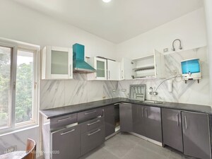 Kitchen in 3 BHK Apartment at Vasant Kunj – for Rent