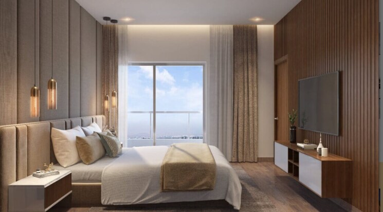 Living Room, vtp-flamante 2 Bedroom 850 Sq.Ft. Apartment In Kharadi Pune 9302110