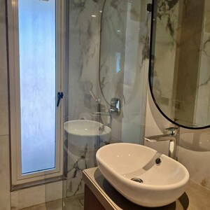 Bathroom in 2 BHK Apartment at Oxford Apartments Bandra West, St. Peters Colony – for Rent