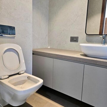 Bathroom in 2 BHK Apartment at Oxford Apartments Bandra West, St. Peters Colony – for Rent