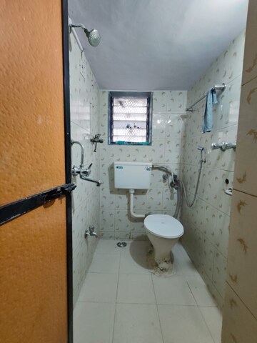 Bathroom in 1 BHK Apartment at Bali Residency Kharegaon, Thane West – for Rent