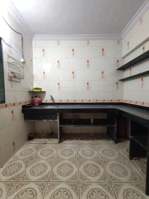 Kitchen in 1 BHK Apartment at Bali Residency Kharegaon, Thane West – for Rent