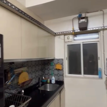 Kitchen in 1 BHK Apartment at Lodha Amara, Sandoz Baug – for Rent