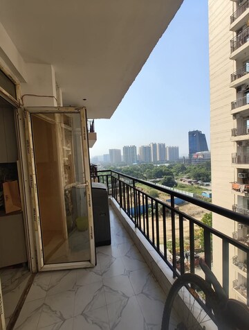 Balcony in 3 BHK Apartment at Aims Greens Avenue, Sector 4 Greater Noida – for Rent