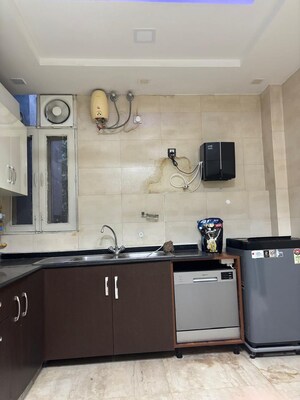 Kitchen in 3 BHK Builder Floor at Greater Kailash ii – for Rent