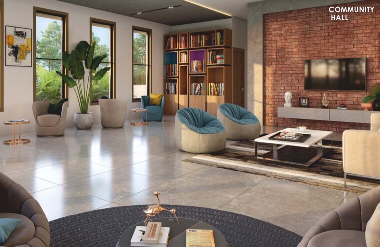 Living Room, vtb-crown 1 Bedroom 712 Sq.Ft. Apartment In Moshi Pune 9302271