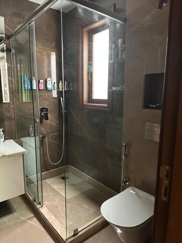 Bathroom in 3 BHK Builder Floor at Shivalik Colony – for Rent