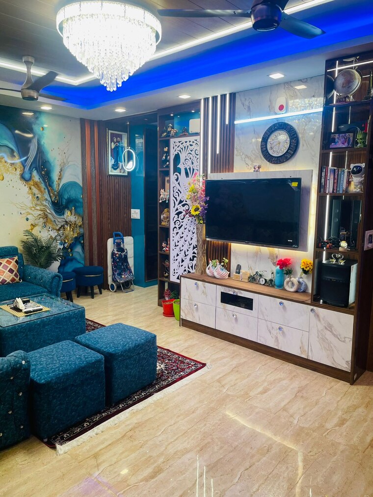 Living Room, parklands 3 Bedroom 250 Sq.Yd. Builder Floor In Sector 85 Faridabad 9302277