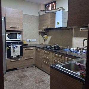 Kitchen in 3 BHK Builder Floor at Gulmohar Park – for Rent