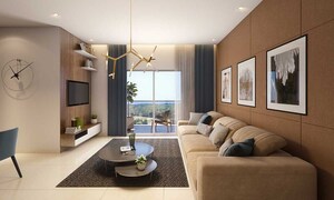 Living Room in 3 BHK Apartment at Kohinoor Zen Estate, Kharadi – for Sale